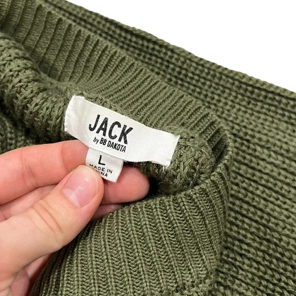 Jack by BB Dakota Green Know Thy Self Sweater L - Picture 7 of 8